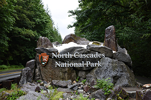 North Cascades National Park Entrance Sign
