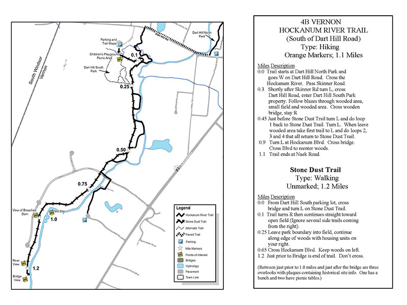Image of Stone Dust Trail map.