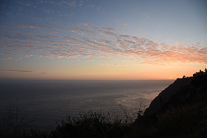 Sunless Sunset on the Pacific Coast